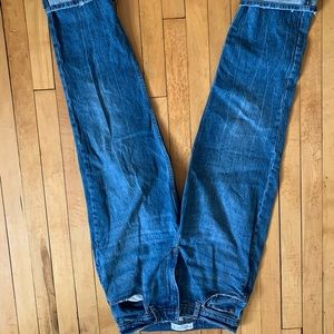 Like new never work Abercrombie curve love nineties straight jeans size 28